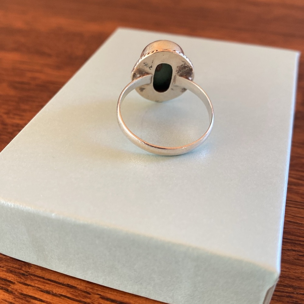 Turquoise & Silver Ring - Picture 3 of 5